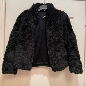 Wilfred Crop Faux Fur Jacket
